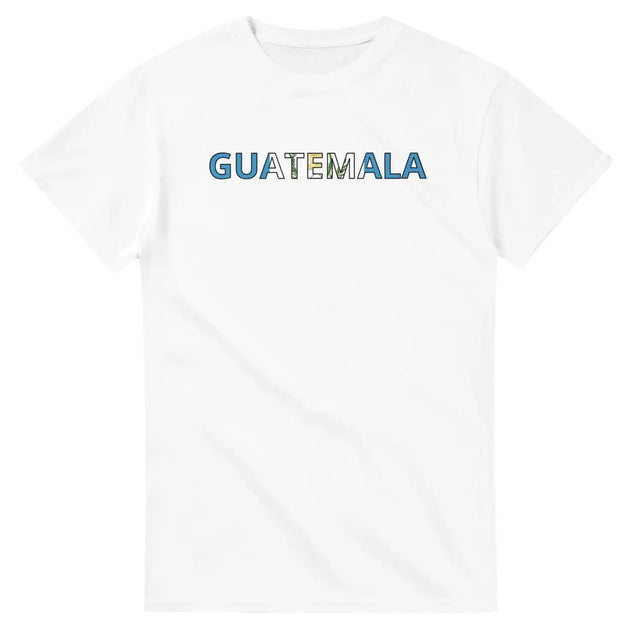 T-shirt drapeau guatemala en écriture - pixelforma