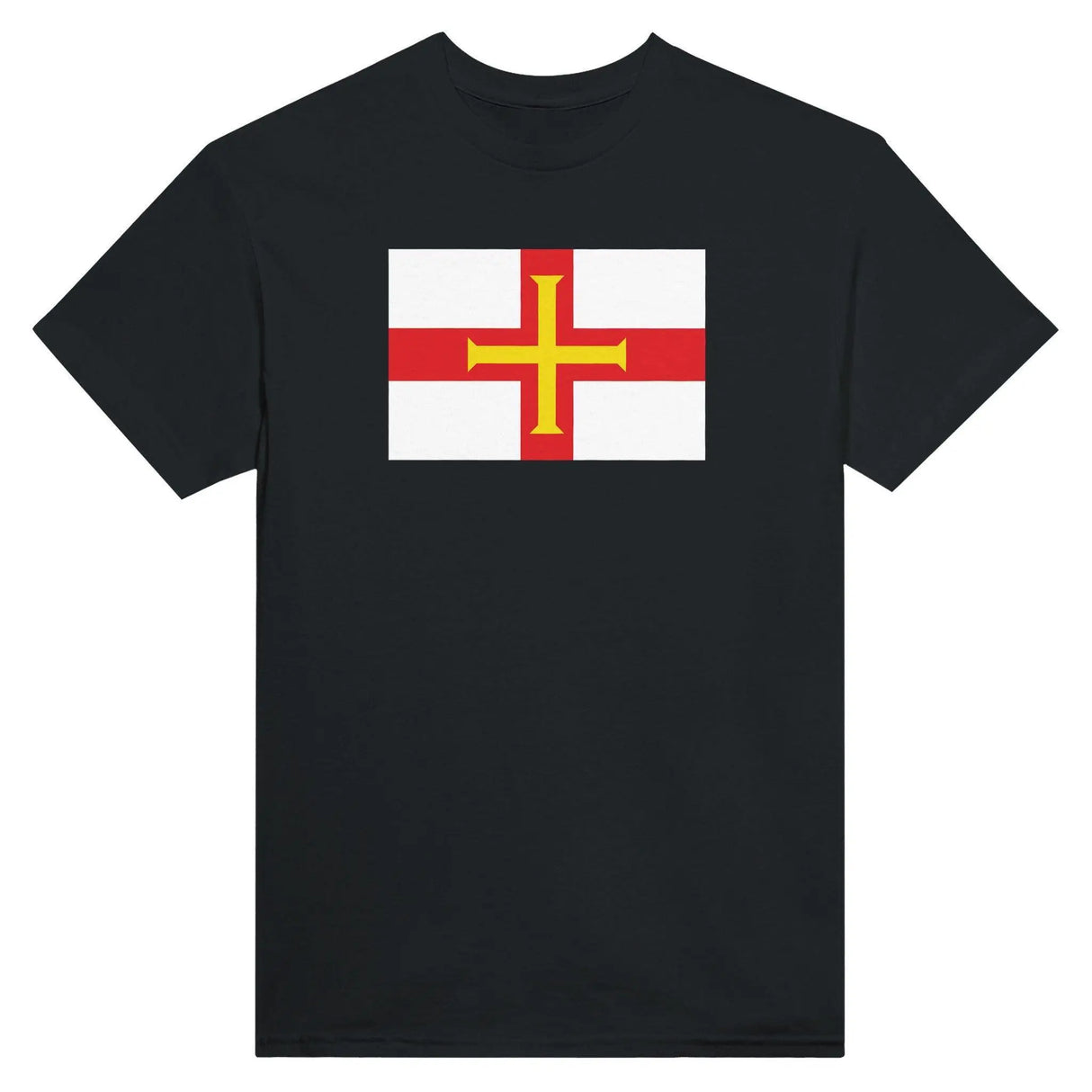 T-shirt drapeau guernesey brodé coton mélangé élégant