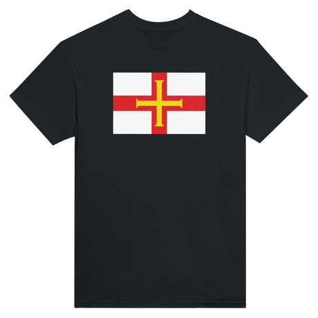T-shirt drapeau guernesey brodé coton mélangé élégant