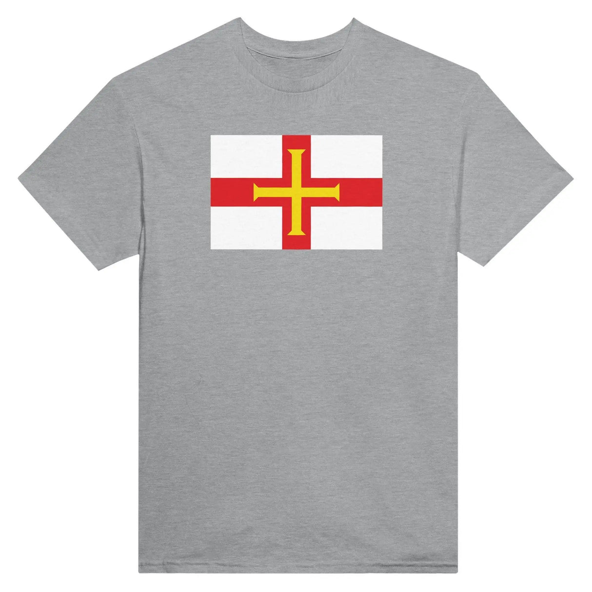 T-shirt drapeau guernesey brodé coton mélangé élégant