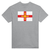 T-shirt drapeau guernesey brodé coton mélangé élégant