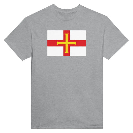 T-shirt drapeau guernesey brodé coton mélangé élégant