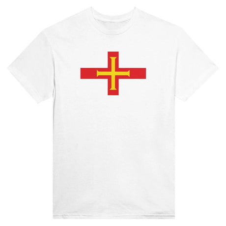 T-shirt drapeau guernesey brodé coton mélangé élégant