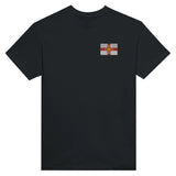 T-shirt drapeau guernesey broderie couleur coton mélangé