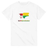 T-shirt drapeau guinée-bissau carte - pixelforma