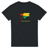 T-shirt drapeau guinée-bissau carte - pixelforma