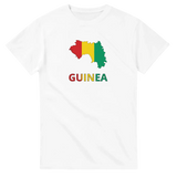 T-shirt drapeau guinée carte - pixelforma