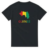 T-shirt drapeau guinée en carte - pixelforma