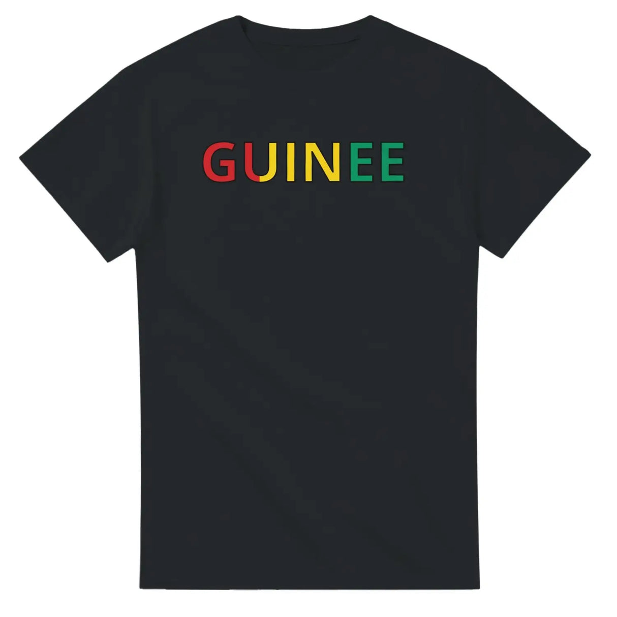 T-shirt drapeau guinée en écriture - pixelforma