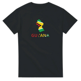 T-shirt drapeau guyana en carte - pixelforma