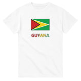 T-shirt drapeau guyana en texte - pixelforma