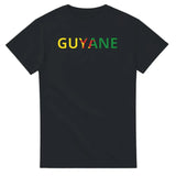 T-shirt drapeau guyane en écriture - pixelforma