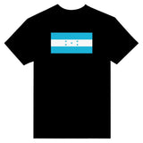 T-shirt drapeau honduras brodé en coton mélangé