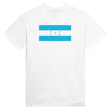 T-shirt drapeau honduras brodé en coton mélangé