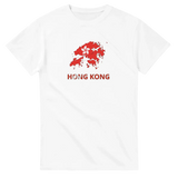 T-shirt drapeau hong kong en carte - pixelforma