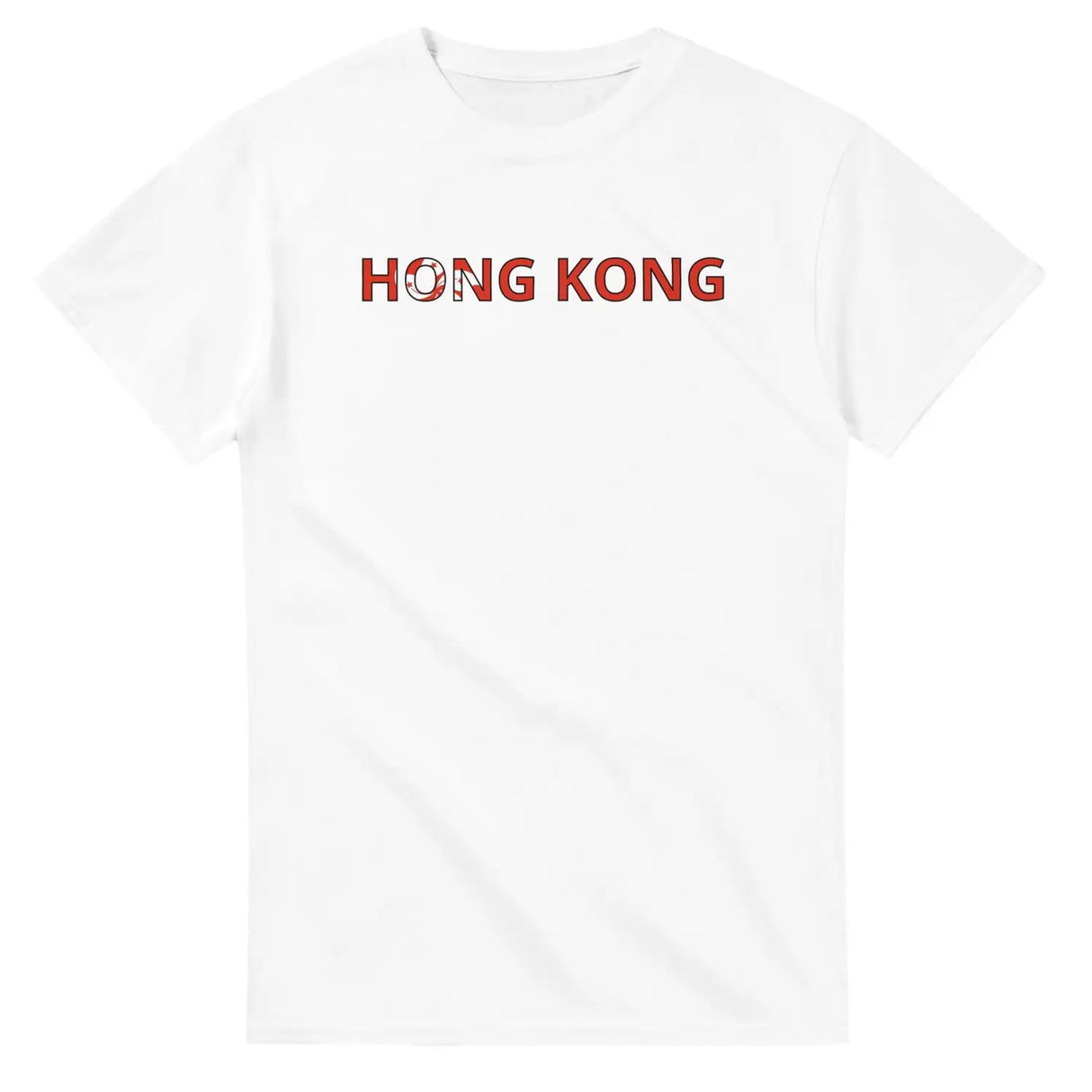 T-shirt drapeau hong kong en écriture - pixelforma