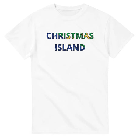 T-shirt drapeau île christmas - pixelforma