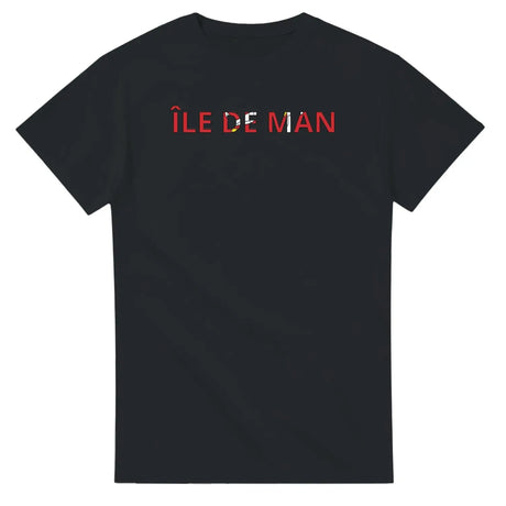 T-shirt drapeau île de man en écriture - pixelforma