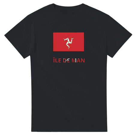 T-shirt drapeau île de man texte - pixelforma