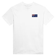 T-shirt drapeau île heard-et-macdonald broderie coton doux