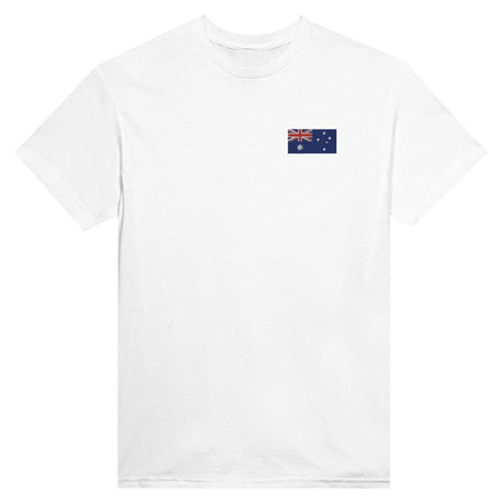 T-shirt drapeau île heard-et-macdonald broderie coton doux