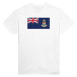 T-shirt drapeau îles caïmans coton mélangé brodé
