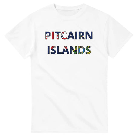 T-shirt drapeau îles pitcairn - pixelforma