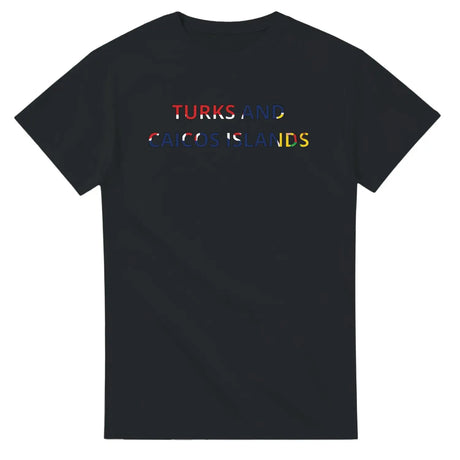 T-shirt drapeau îles turques-et-caïques - pixelforma