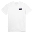 T-shirt drapeau îles vierges britanniques coton brodé