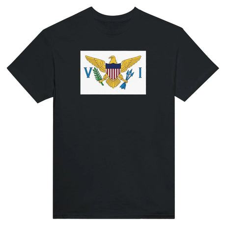 T-shirt drapeau îles vierges brodé coton mélangé