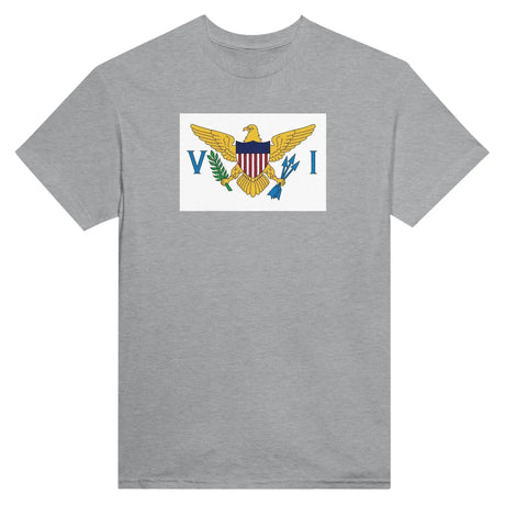 T-shirt drapeau îles vierges brodé coton mélangé