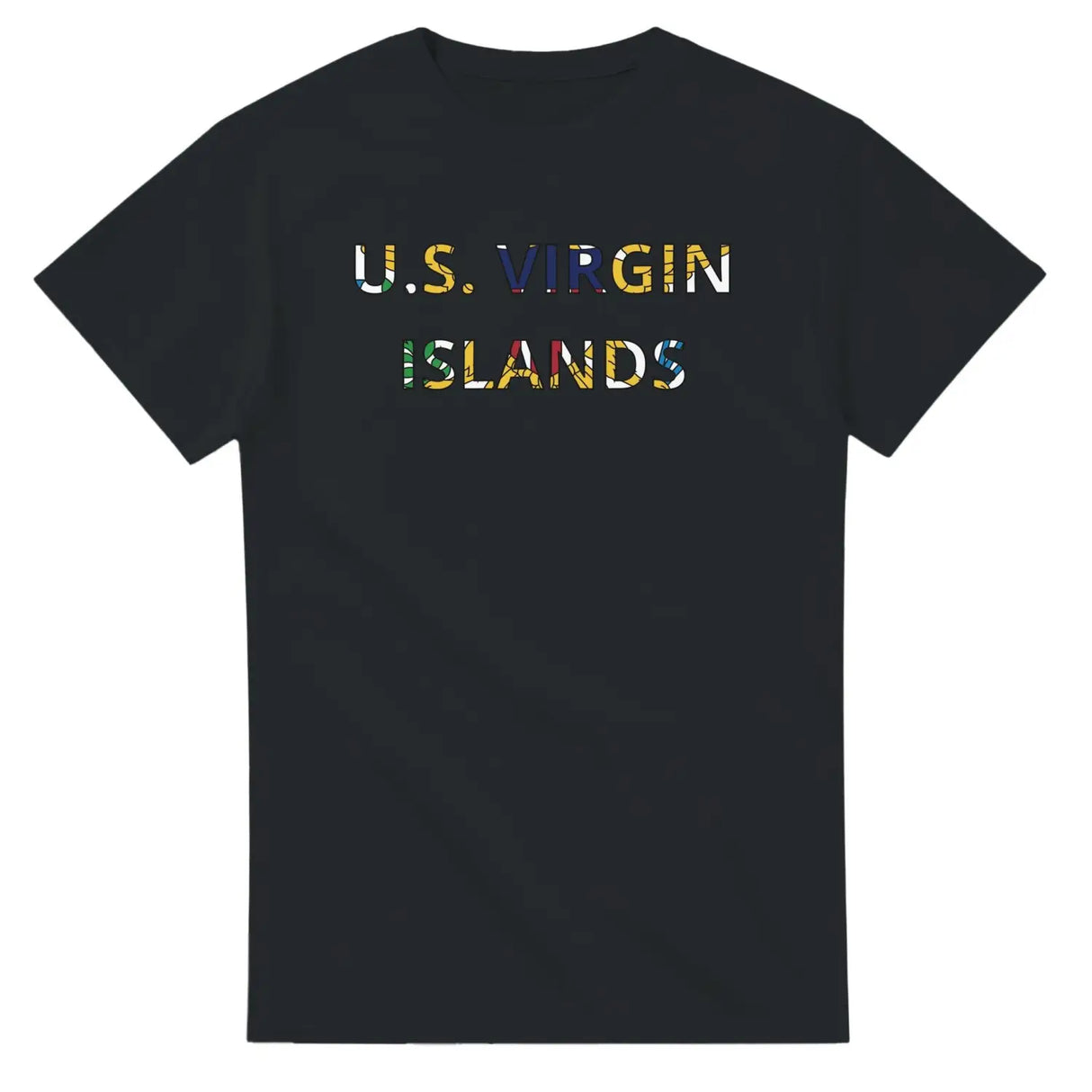 T-shirt drapeau îles vierges des états-unis - pixelforma