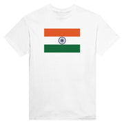 T-shirt drapeau inde imprimé coton mélangé manches longues