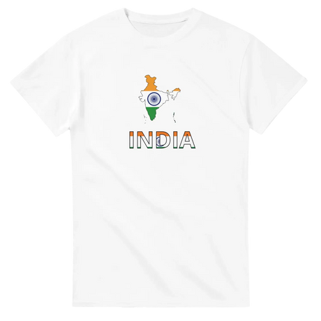 T-shirt drapeau inde carte - pixelforma