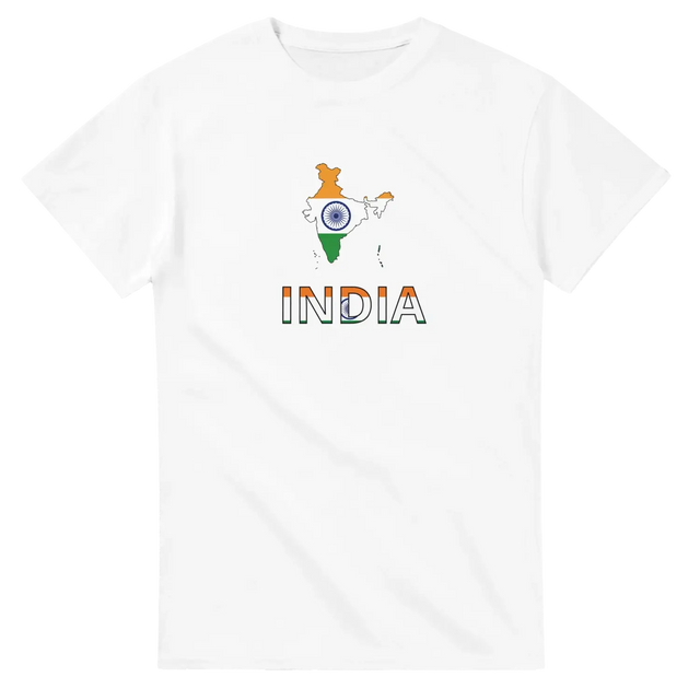 T-shirt drapeau inde carte - pixelforma