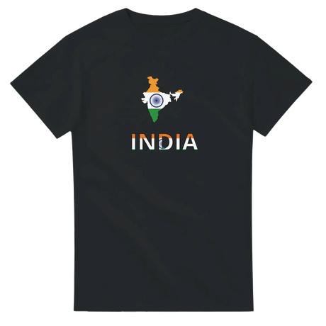 T-shirt drapeau inde carte - pixelforma