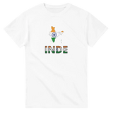 T-shirt drapeau inde en carte - pixelforma