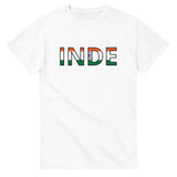 T-shirt drapeau inde en écriture - pixelforma