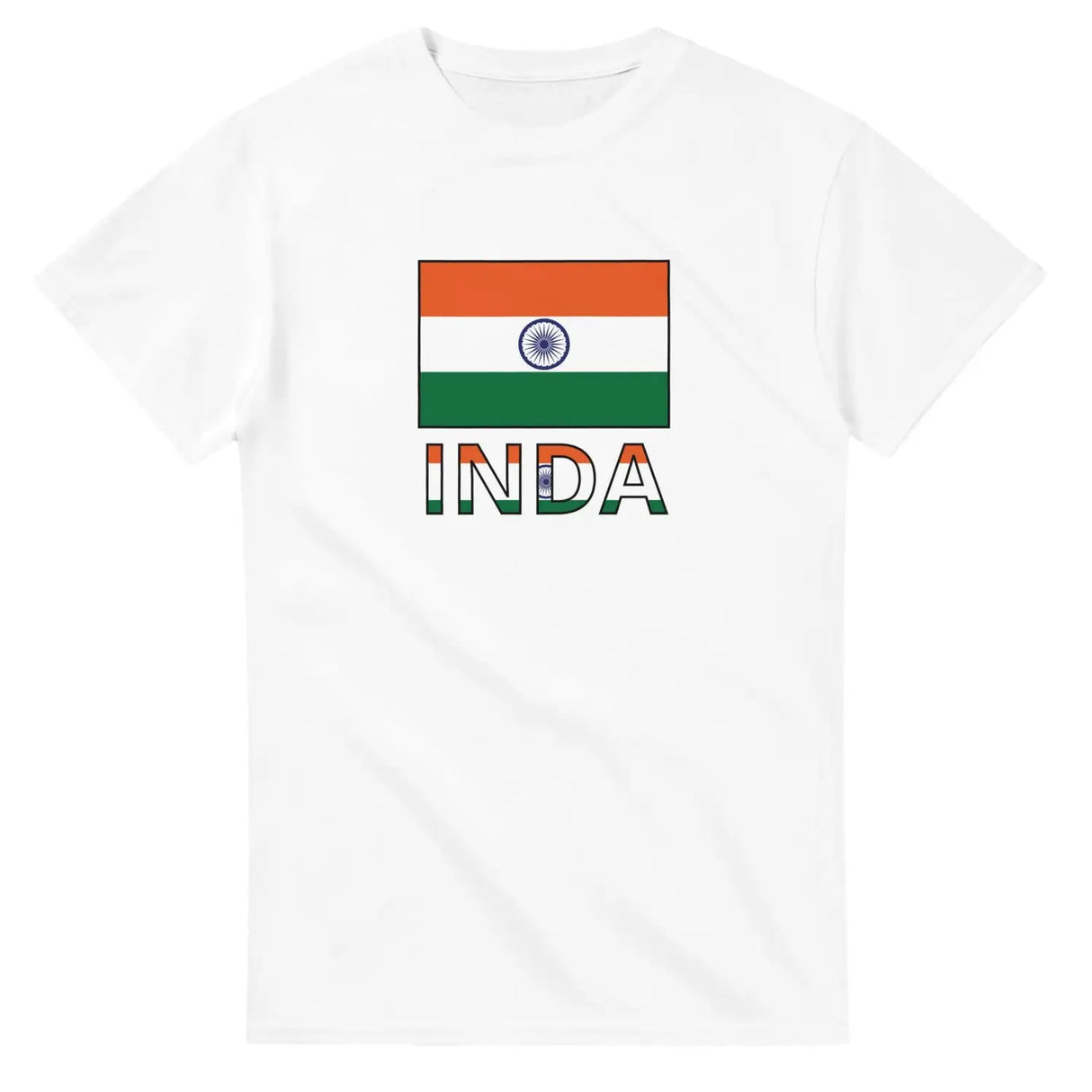 T-shirt drapeau inde texte - pixelforma