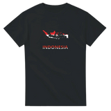 T-shirt drapeau indonésie carte - pixelforma