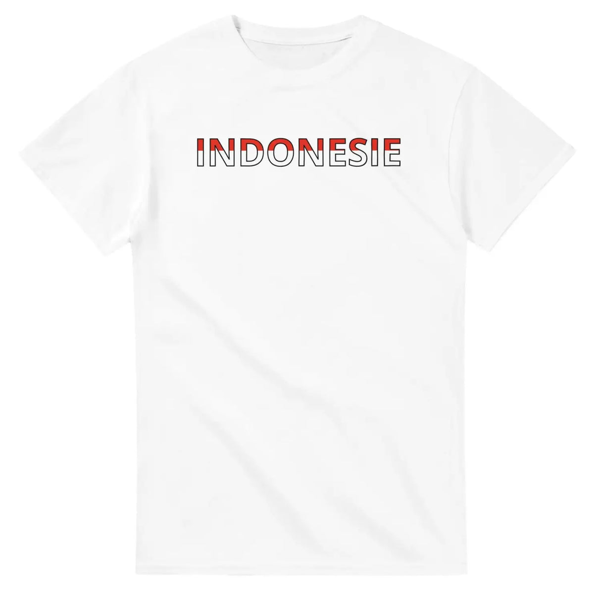 T-shirt drapeau indonésie en écriture - pixelforma