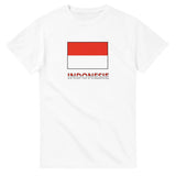 T-shirt drapeau indonésie en texte - pixelforma