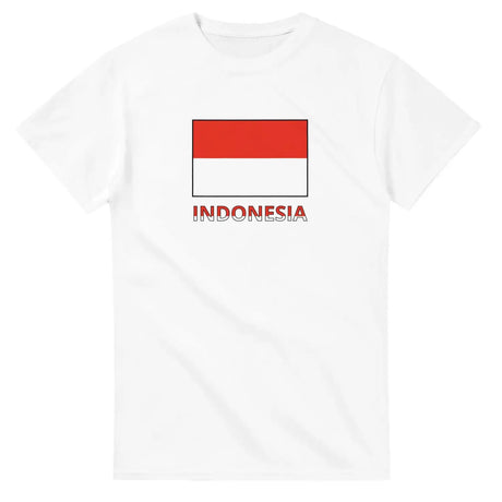 T-shirt drapeau indonésie texte - pixelforma