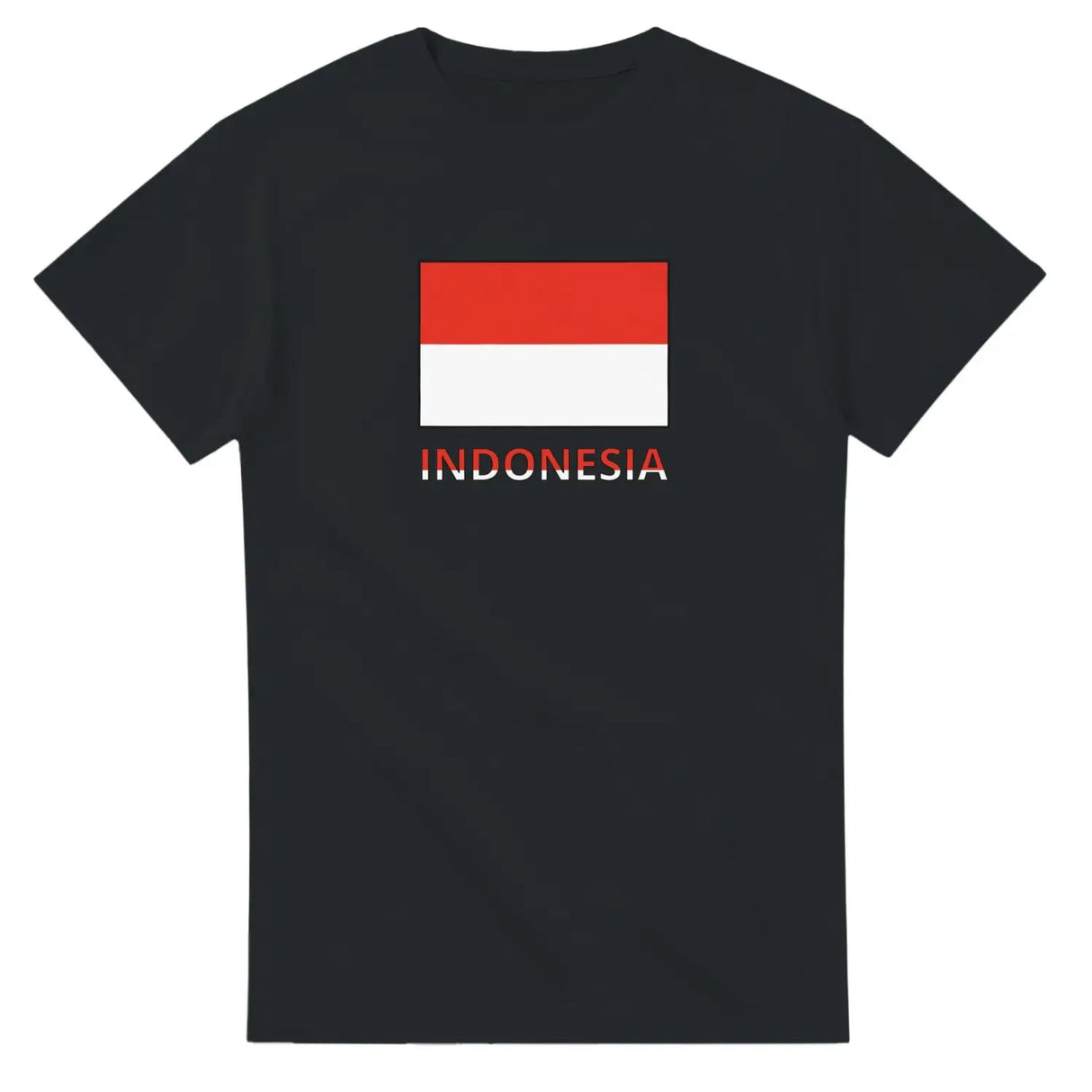 T-shirt drapeau indonésie texte - pixelforma