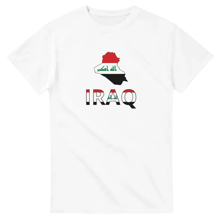 T-shirt drapeau irak carte - pixelforma