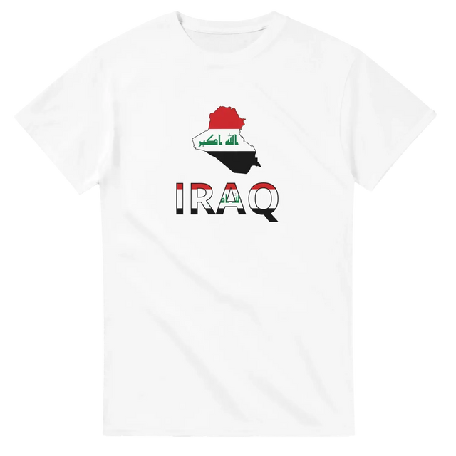 T-shirt drapeau irak carte - pixelforma