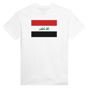 T-shirt drapeau irak coton mélangé imprimé manches longues