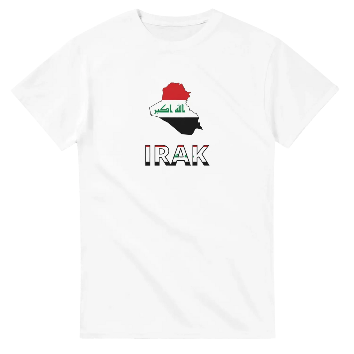 T-shirt drapeau irak en carte - pixelforma