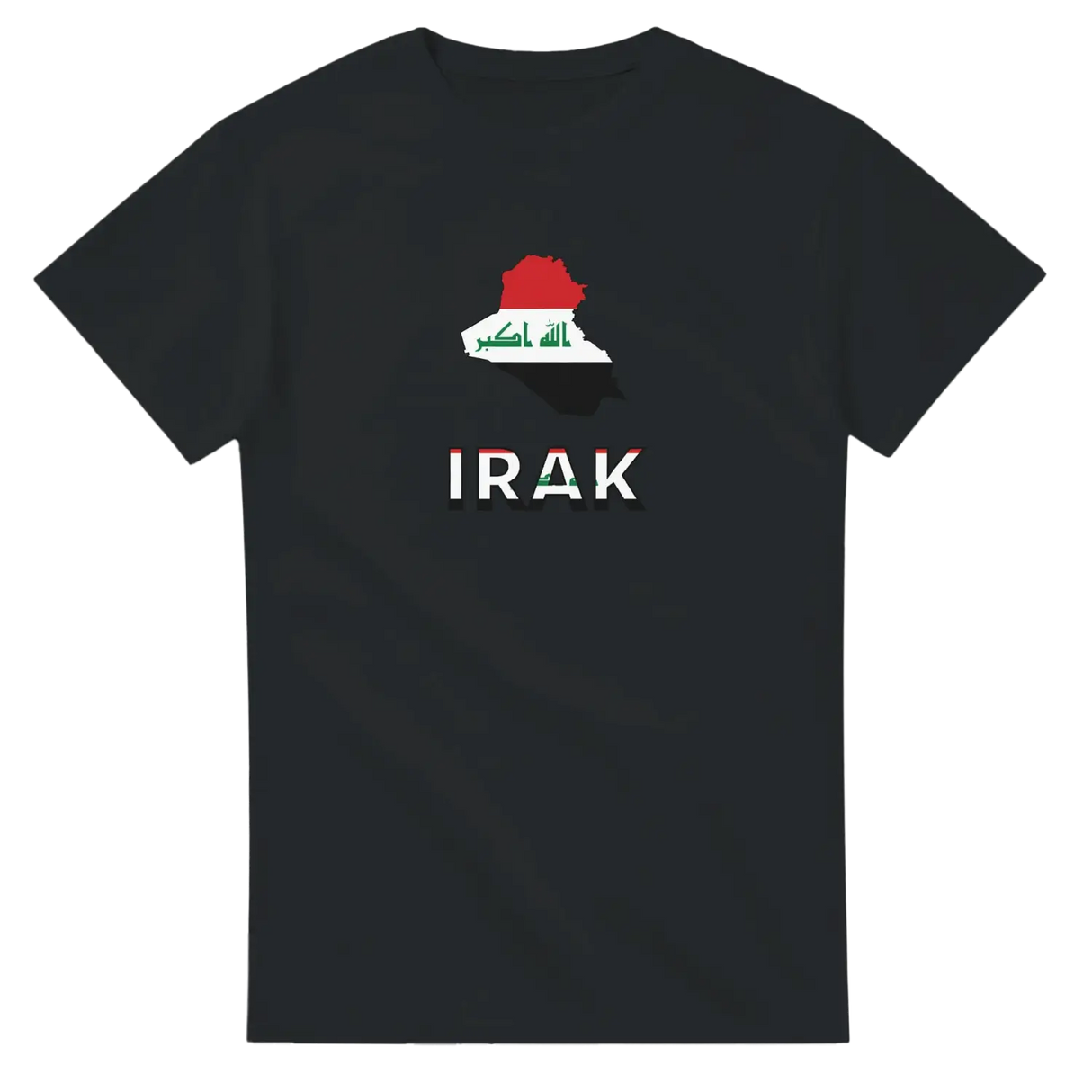 T-shirt drapeau irak en carte - pixelforma