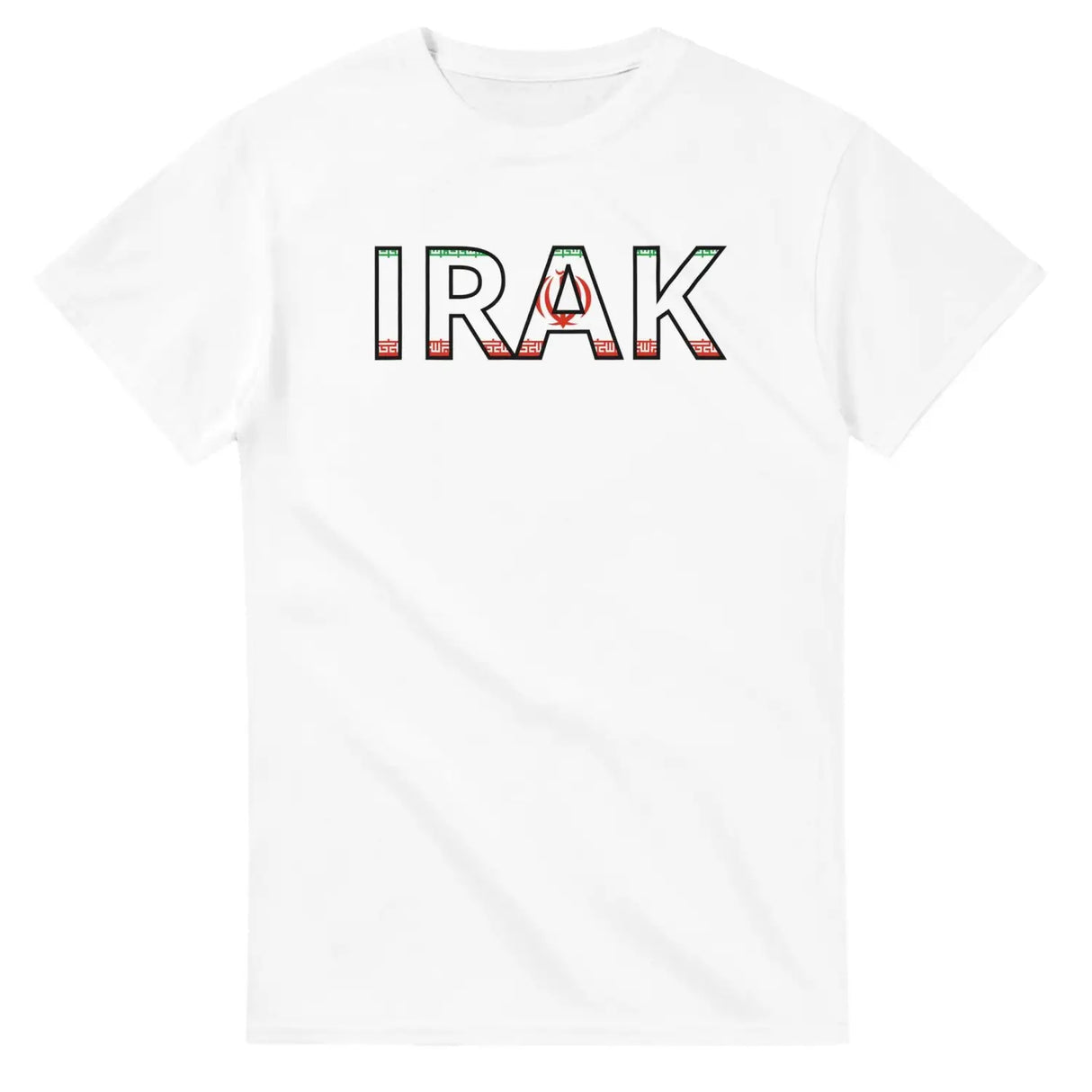 T-shirt drapeau irak en écriture - pixelforma